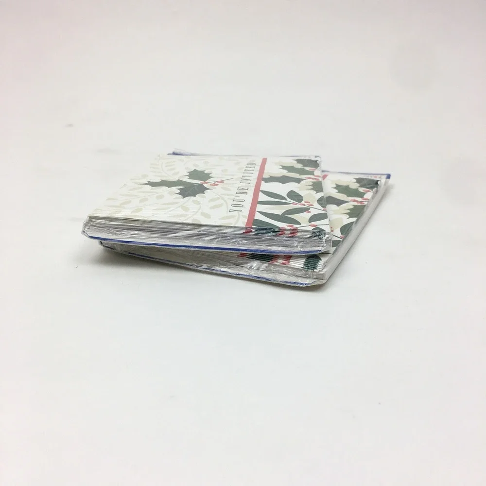 2 Packs of 8ct Christmas Holiday Party‎ Event You're Invited Invitation Sealed